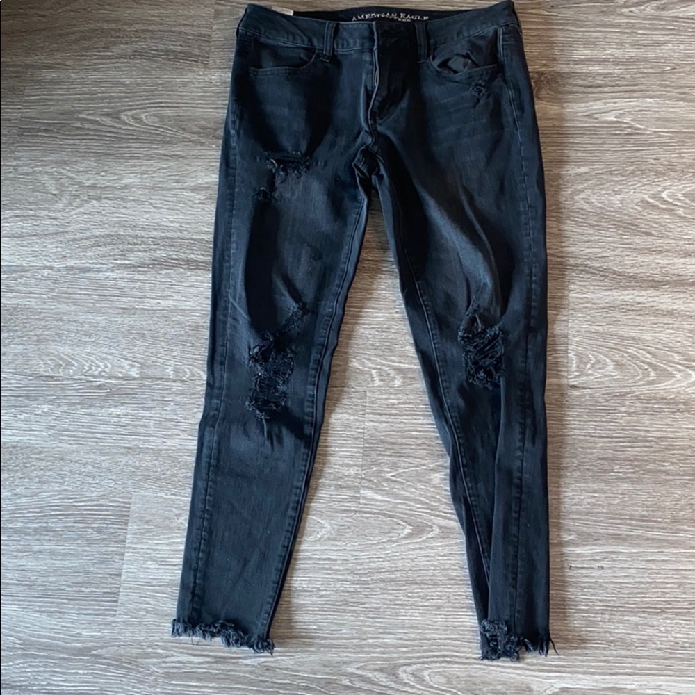 Black super stretch jeans